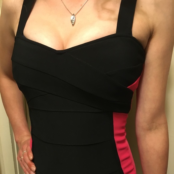 NWOT ▪️Black & Pink Bandage Dress - Picture 9 of 10